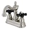 Kingston Brass KB1608PKX 4" Centerset Bathroom Faucet, Brushed Nickel KB1608PKX - alternate 1